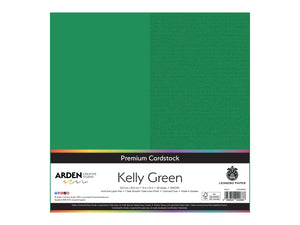 Arden Creative Studio Premium Cardstock Kelly Green 12" x 12" - 20 Pack