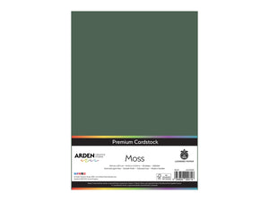 Arden Creative Studio Premium Cardstock Moss Green A4 - 20 Pack
