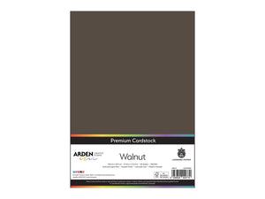 Arden Creative Studio Premium Cardstock Walnut Brown A4 - 20 Pack