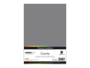 Arden Creative Studio Premium Cardstock Granite Grey A4 - 20 Pack