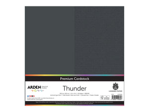 Arden Creative Studio Premium Cardstock Thunder Grey 12" x 12" - 20 Pack