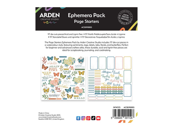 Arden Creative Studio Page Starters Ephemera