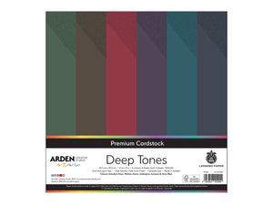 Arden Creative Studio Premium Cardstock Deep Tones 12" x 12" - 24 Pack