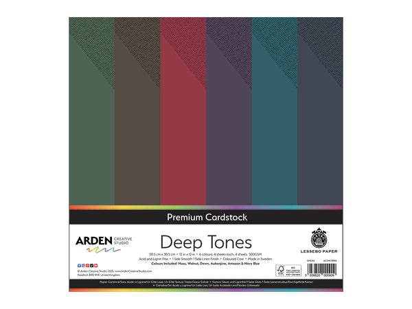 Arden Creative Studio Premium Cardstock Deep Tones 12