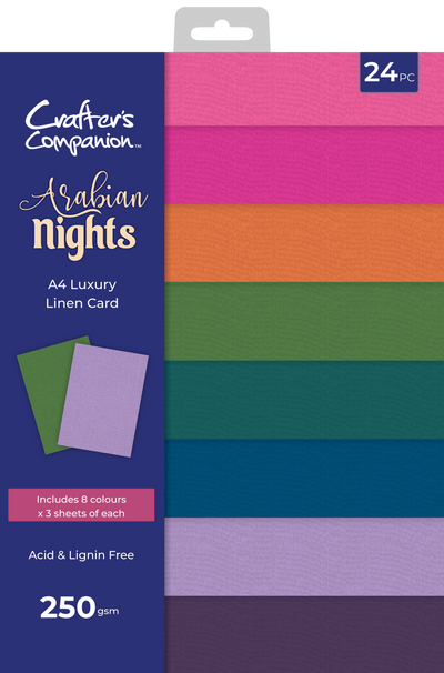 Arabian Nights - Luxury Linen Card Pack - A4