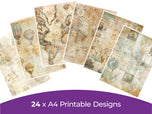 Aged Paper Pad 1 Collection - Digital Paper Pad