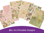 Vintage Rose Collection - Digital Paper Pad
