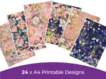 Floral Elegance Collection - Digital Paper Pad