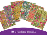 Nature's Garden Fabulous Fuchsia Collection - Digital Paper Pad