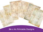 Aged Paper Pad 1 Collection - Digital Paper Pad