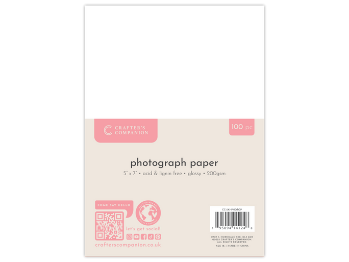 Crafters Companion 5" x 7" Photograph Paper