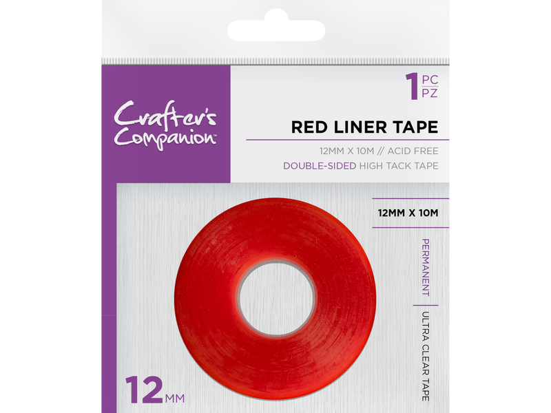 CC - Red Liner Double Sided Tape (12mm)