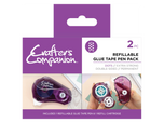 Crafterâ€™s Companion Glue Tape Pen & Refill Pack â€“ Dots (2 Pack)
