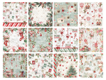 Candy Cane Paper Pad 8" x 8"