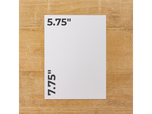 Crafters Companion - Craft Room Essentials - Mount Board 5.75 x 7.75 - White (20 Pack)
