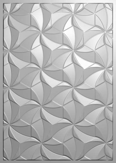 Crafter's Companion 3D Embossing Folder 5 x 7 - Geometric Swirls