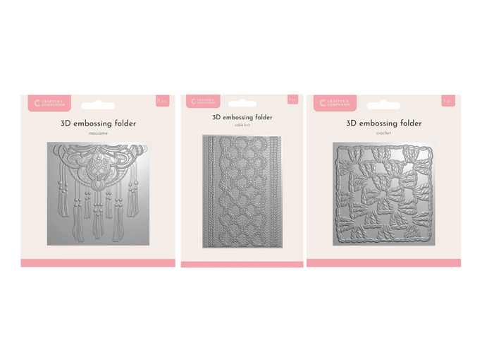 Crafter's Companion 3D Embossing Folder Bundle