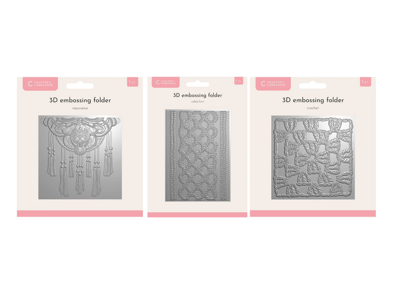 Crafter's Companion 3D Embossing Folder Bundle