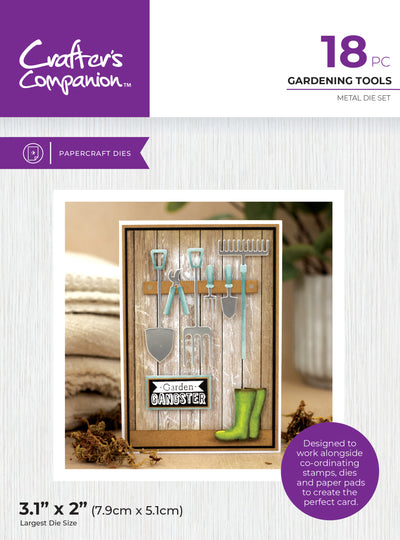 Crafter's Companion Garden Collection Metal Die - Gardening Tools