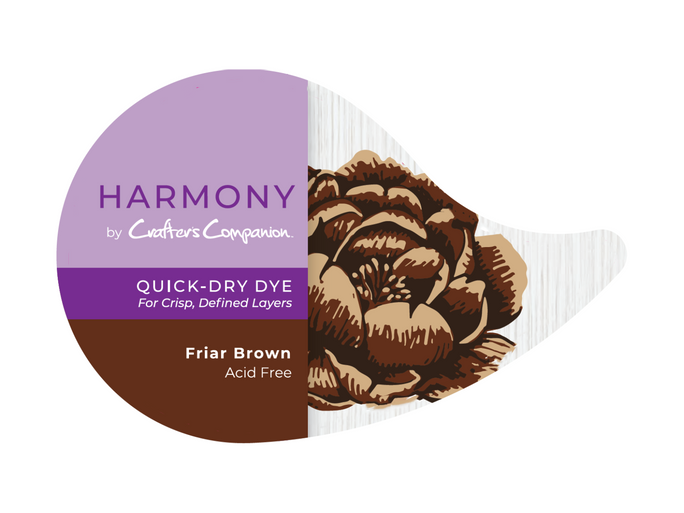 Crafter’s Companion Harmony Quick-Dry Dye Inkpad - Friar Brown
