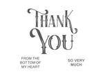 Gemini - LetterPress Press Plate - Thank You