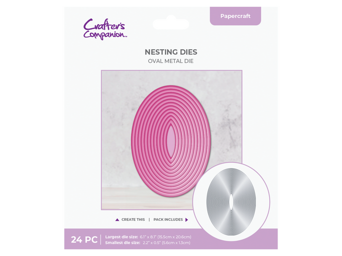 Crafter's Companion Metal Die - 8” Oval 