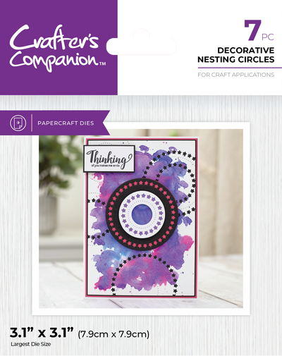 Crafter's Companion Metal Dies Elements - Decorative Nesting Circles