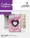 Crafter's Companion Metal Dies Elements - Decorative Nesting Hearts