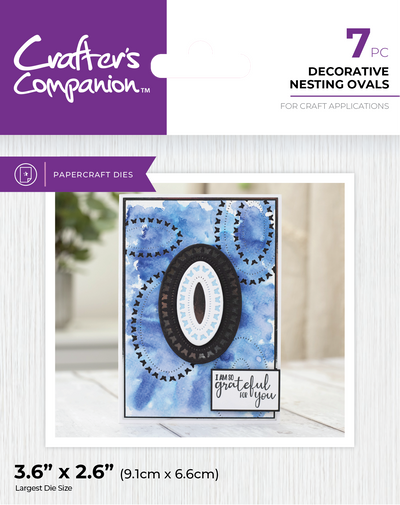Crafter's Companion Metal Dies Elements - Decorative Nesting Ovals