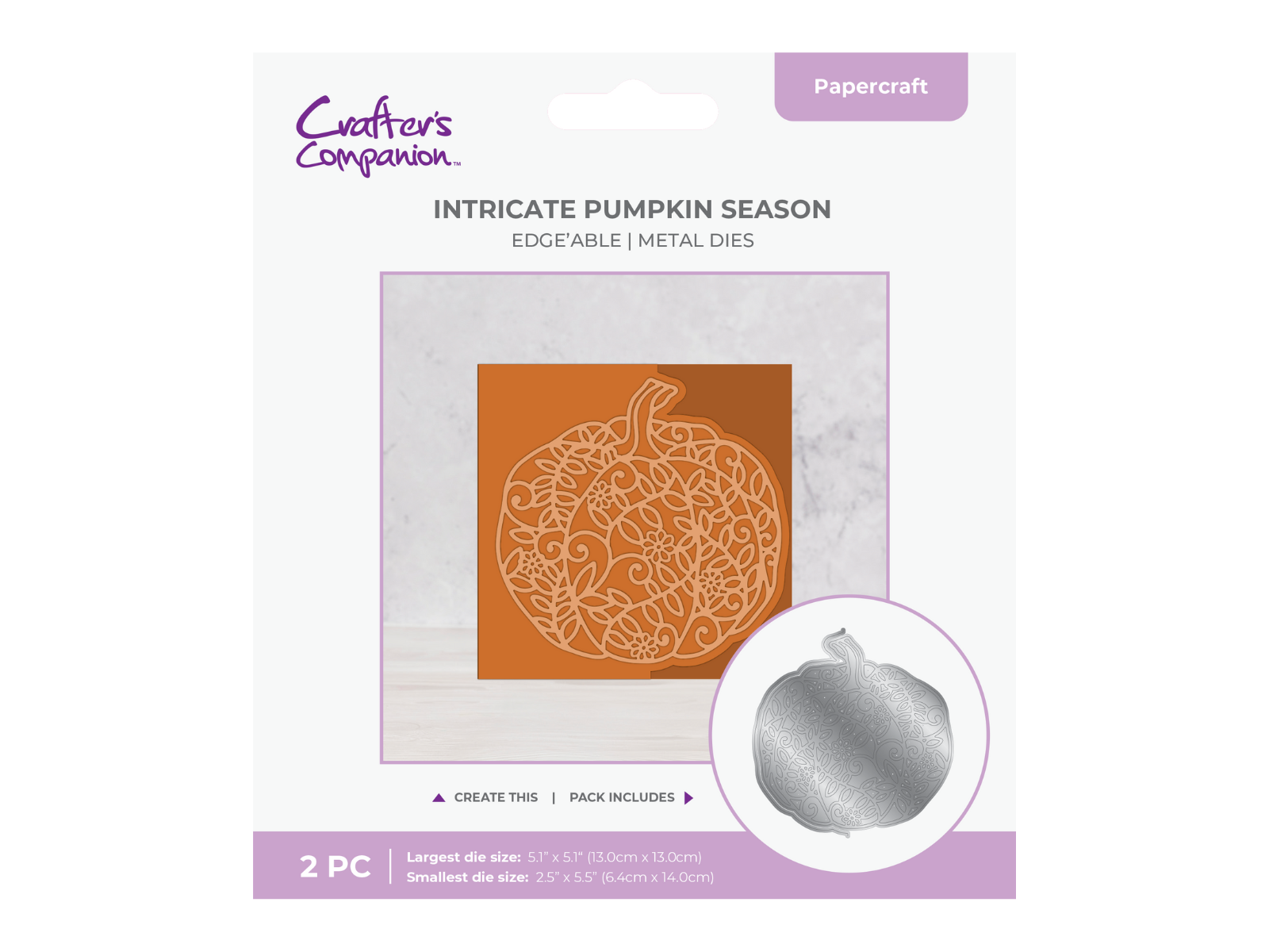 Crafter's Companion Die Set Intricate Pumpkin Season