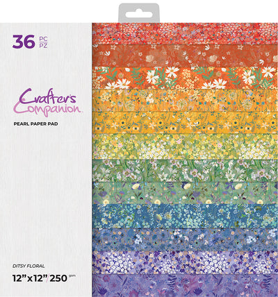Crafter’s Companion 12” x 12” Paper Pad - Ditsy Floral