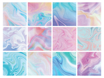 Glitter Marble Paper Pad 8" x 8"