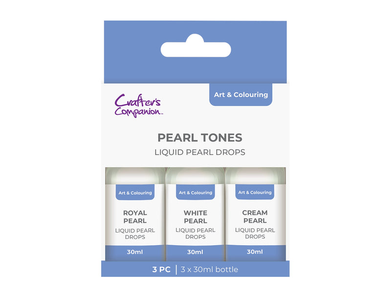 Crafter's Companion Pearl Drops Pearl Tones 3 Pack