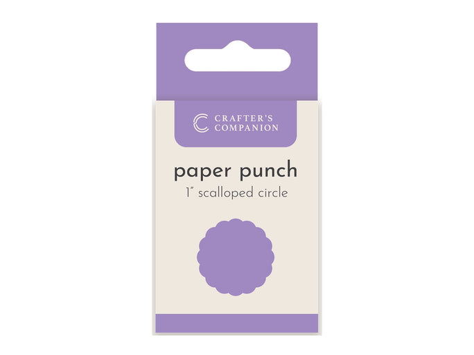 Crafter's Companion Paper Punch - Scalloped Circle 1"