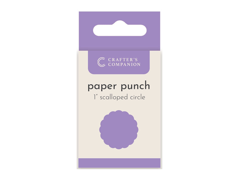 Crafter's Companion Paper Punch - Scalloped Circle 1"