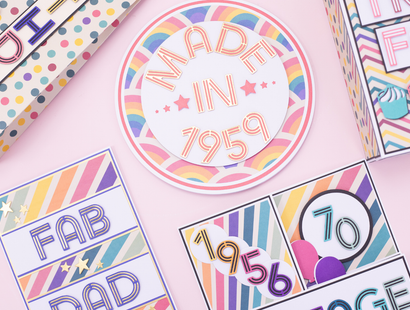 Retro Alphabet & Number Dies SHOWSTOPPER