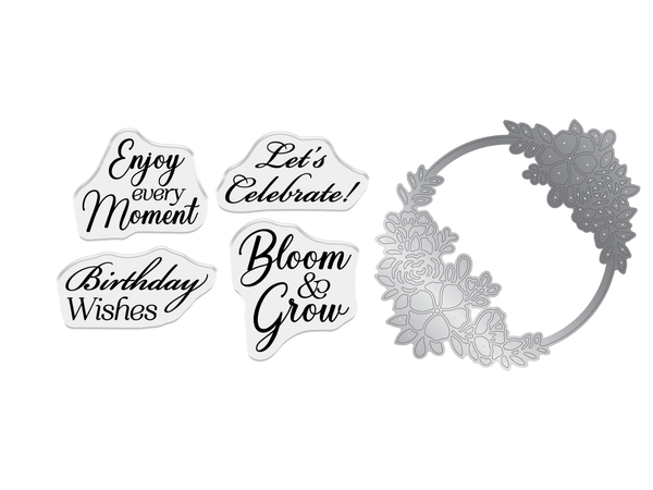 Crafter's Companion Stamp and Die Set - Bloom & Grow