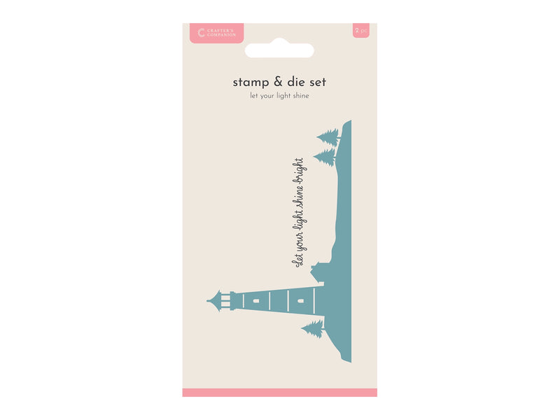 Crafters Companion Stamp and Die -Let your Light Shine