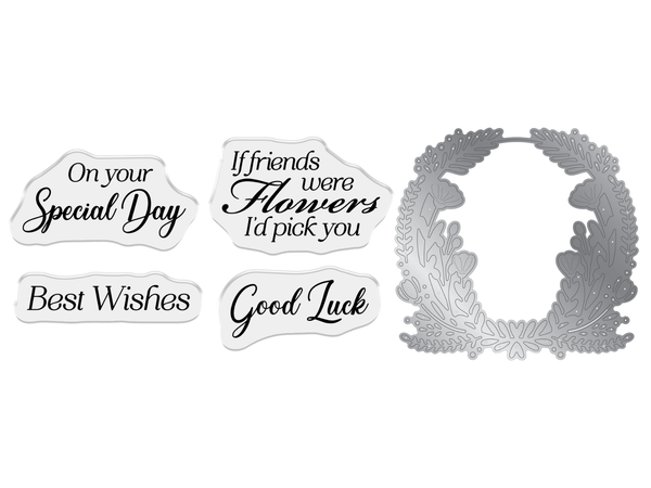 Crafter's Companion Stamp and Die Set - On Your Special Day