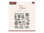 Crafters Companion Tea & Coffee Collection Photopolymer Stamp Set - Coffee O'Clock