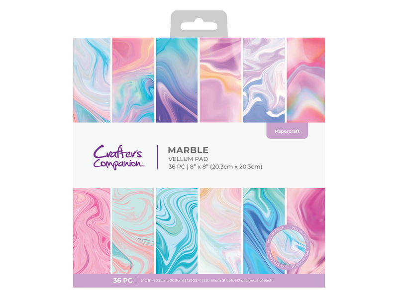 Marble Vellum Pad 8" x 8"