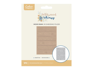 Wildwood Whimsy - Wood Grain 5" x 7" 3D Embossing Folder