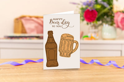 Gemini Cheers To You Stamp & Die - Happy Beer Day