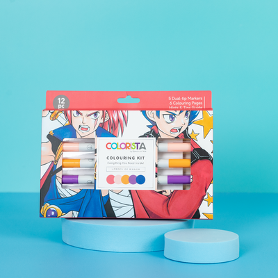 Colorista - Colouring Kit - Heroes of Manga 12pc