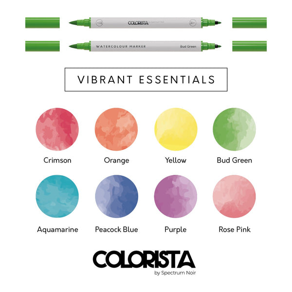 Colorista - Watercolour Marker - Vibrant Essentials 8pc