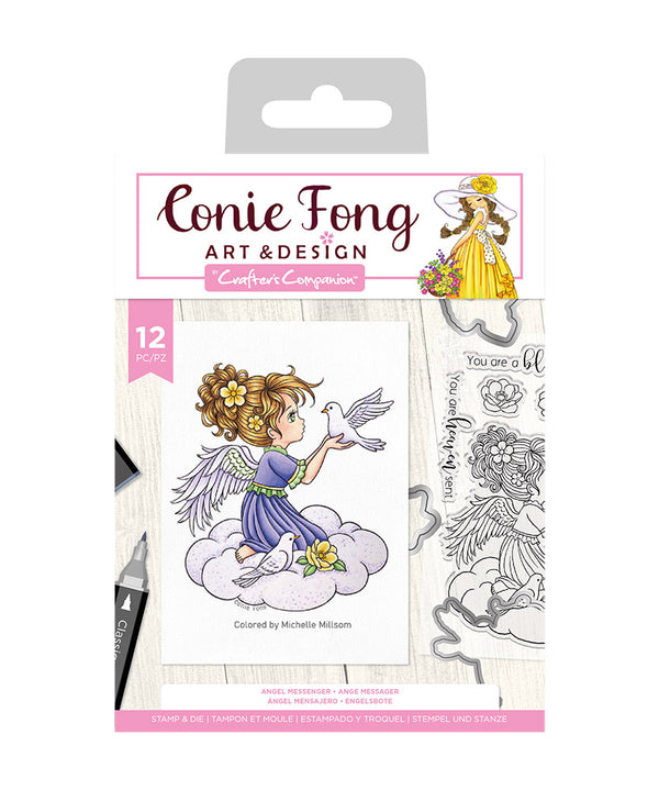 Conie Fong Angel Inspiration Stamp & Die - Angel Messenger