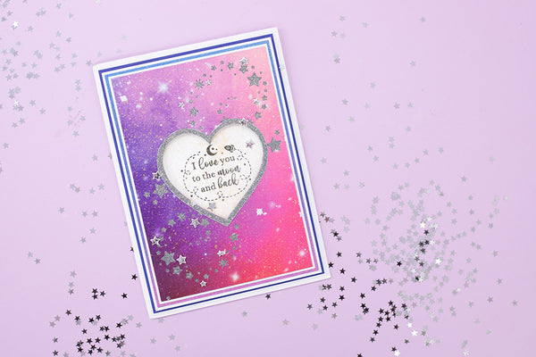 Cosmic Collection Stamp and Die - Love is in the Stars