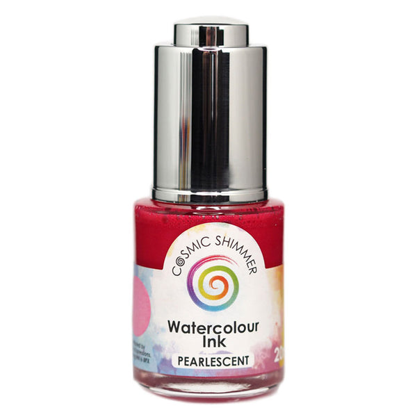 Cosmic Shimmer Pearlescent Watercolour Ink Passionately Pink 20ml