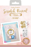 Crafters Companion - Scratch Reveal Cardmaking Kit - Oh Baby