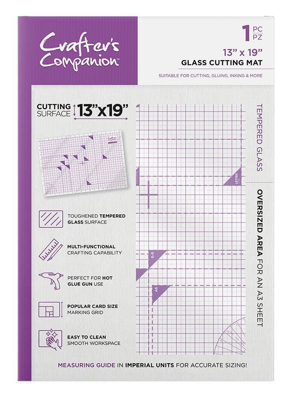 Crafter's Companion 13 x 19 Glass Cutting Mat -Crafters Companion UK